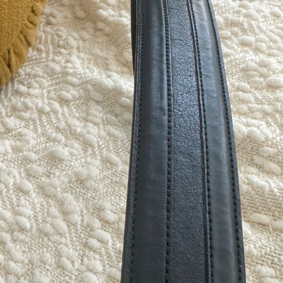 Nautica V-Victor ACC Black Leather Belt 36 - Picture 2 of 6